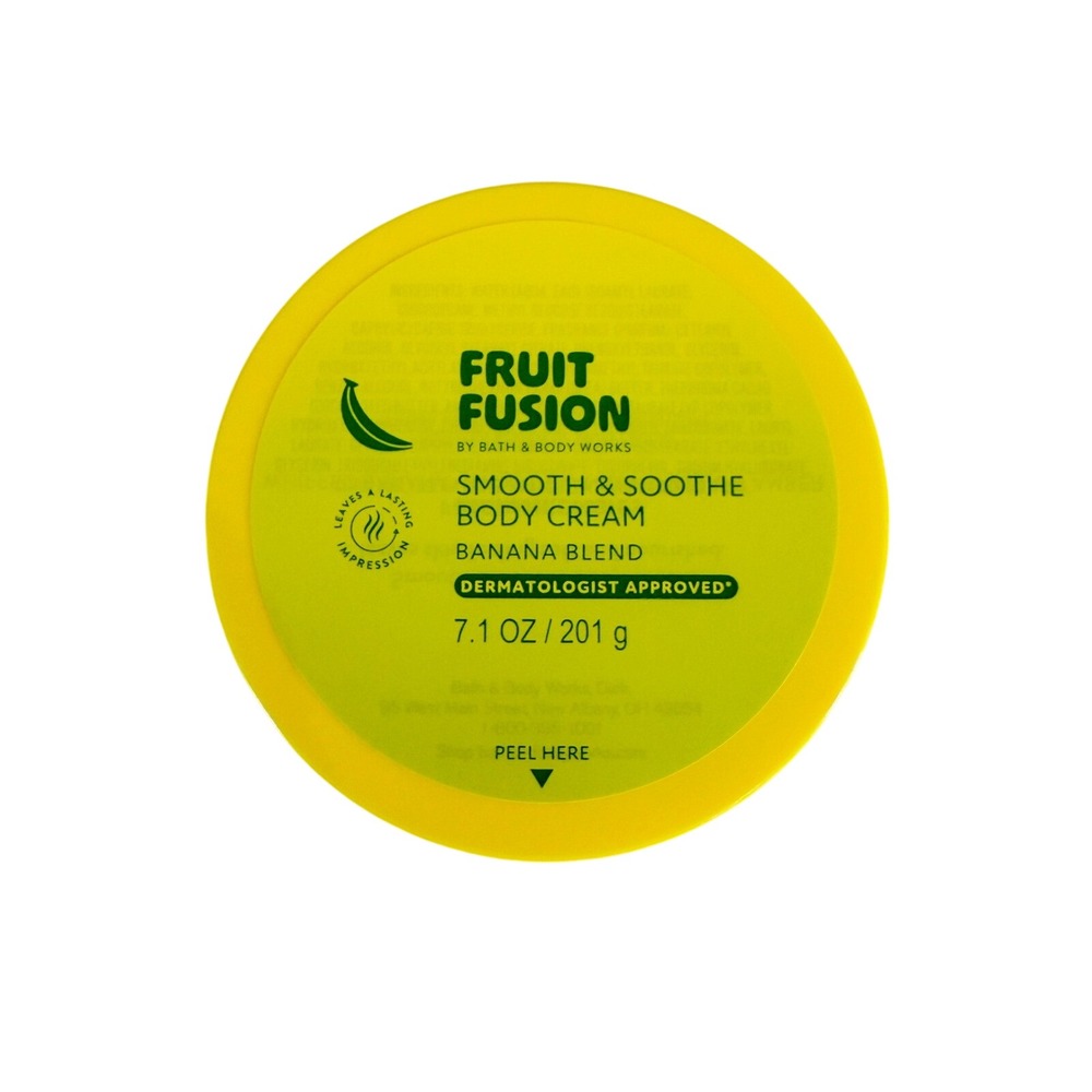 Bath & Body Works Fruit Fusion Banana Blend Smooth & Soothe Body Cream 7.1 oz